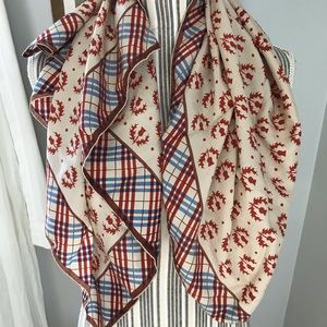 Vera Neumann Vintage scarf silk acorn oak leaf